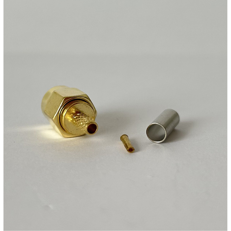 Роз'єм RP-SMA-Male на кабель RG174 під обтиск