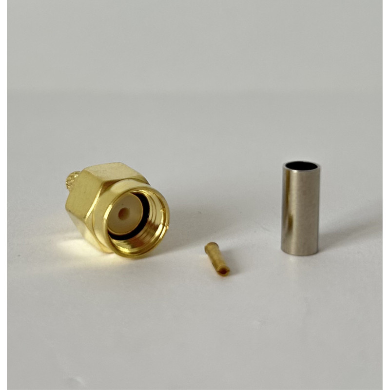 Роз'єм RP-SMA-Male на кабель RG174 під обтиск