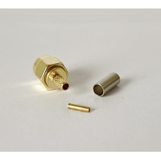 Роз'єм RP-SMA-Male на кабель RG223 під обтиск