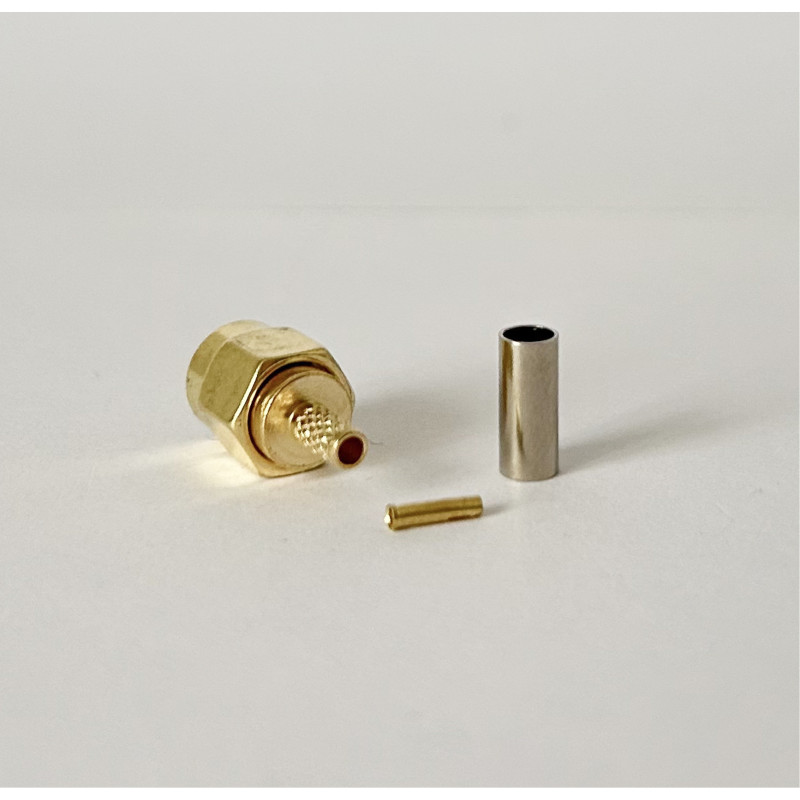 Роз'єм RP-SMA-Male на кабель RG316 під обтиск