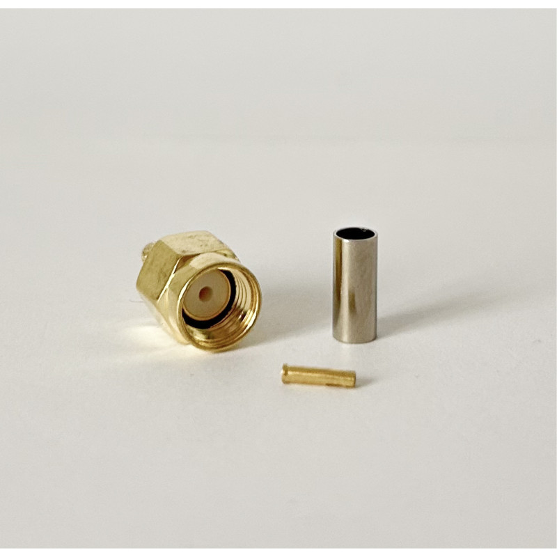 Роз'єм RP-SMA-Male на кабель RG316 під обтиск