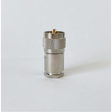 Разъем UHF-Male на кабель RG-213 под пайку