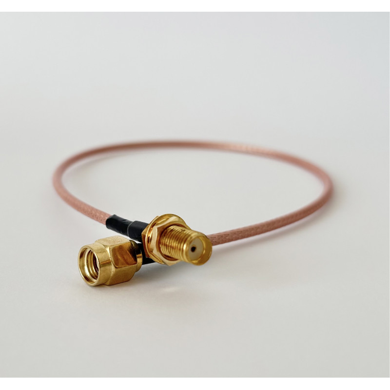 Пигтейл RP-SMA Male - SMA Female на кабель RG-316, 30 см